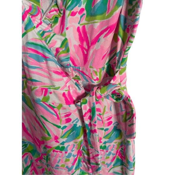 LILLY PULITZER Romee Wrap Dress Women’s Size Large - Picture 5 of 7